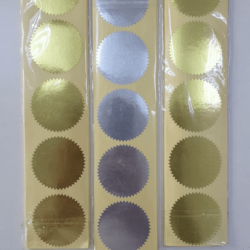 Blank Embosser Stickers For Embosser Stamp | Size 5 cm