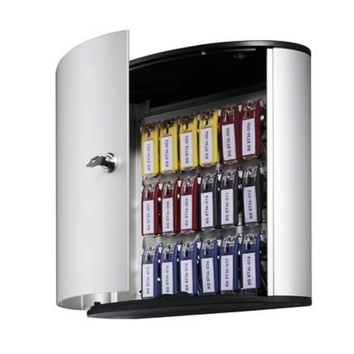 Durable aluminum KEY BOX 18 with 6 Key Clips