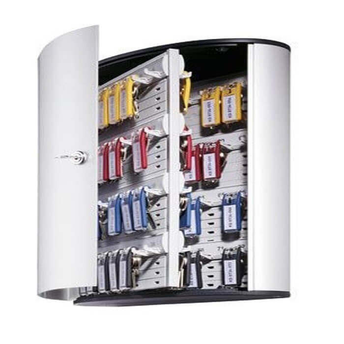 Durable aluminum KEY BOX 72 with 6 Key Clips