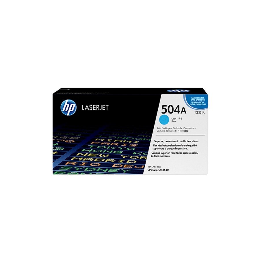 HP 504A Cyan Toner Cartridge (CE251A)