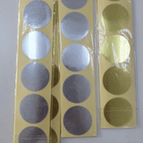 Blank Embosser Stickers For Embosser Stamp | Size 5 cm