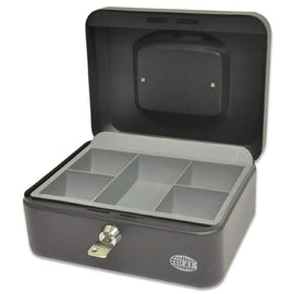 FIS FSCPTS0032BK Cash Box with Key Lock 8 inch