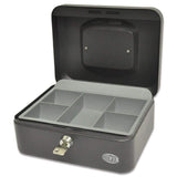 FIS FSCPTS0032BK Cash Box with Key Lock 8 inch