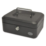 FIS FSCPTS0032BK Cash Box with Key Lock 8 inch