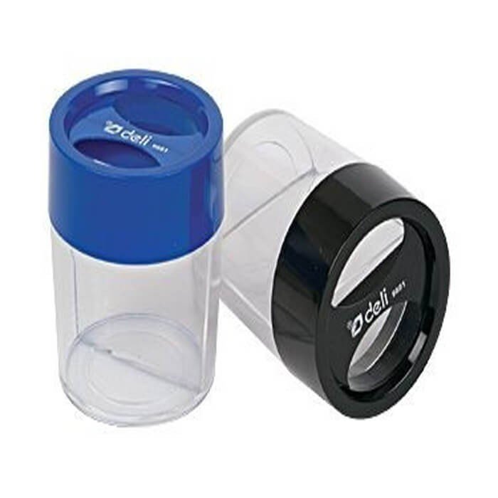 DELI Round Magnetic Clip Dispenser Blue