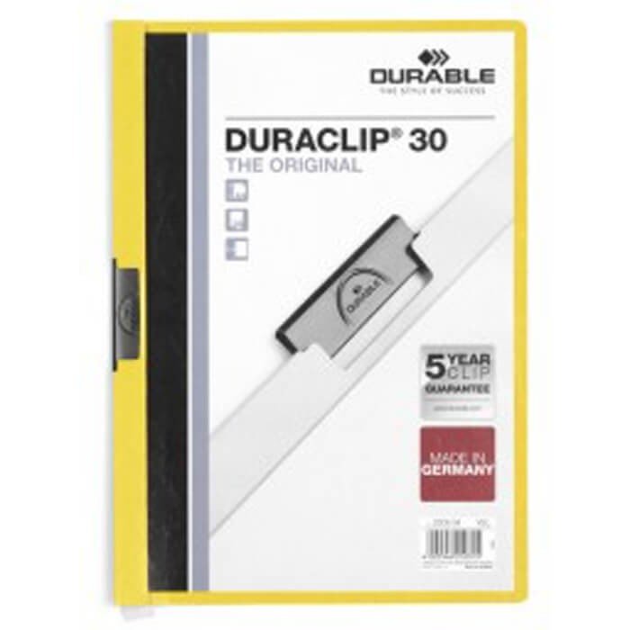 Durable Duraclip 30 A4 Yellow