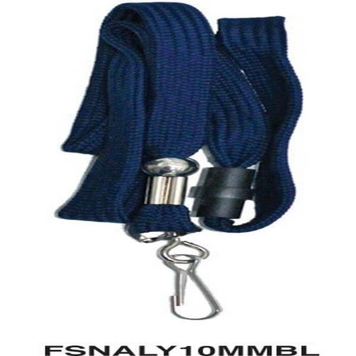 Name Badge Lanyrad With Metal Hook FSNALY10MMBL
