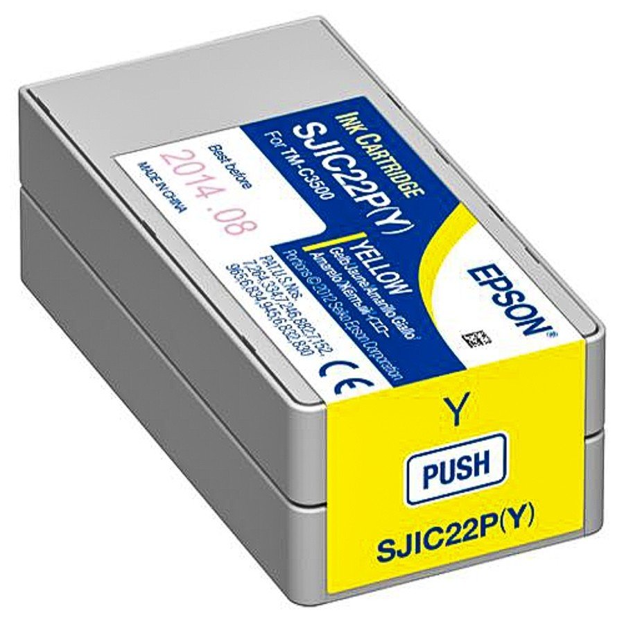 Epson SJIC22P Ink Cartridge for ColorWorks C3500 (Yellow) - C33S020604